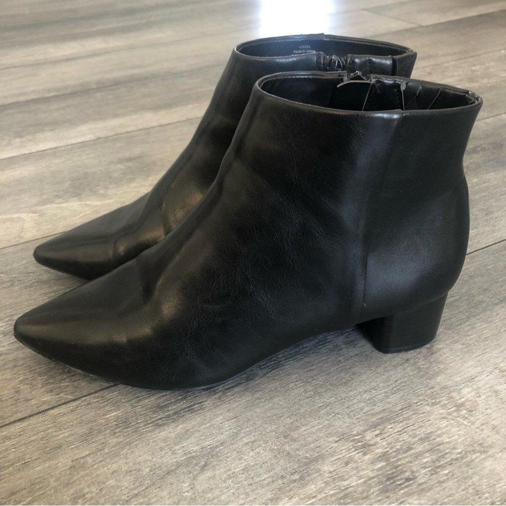 LIKE NEW ATELIER MTL 1980 vegan leather booties